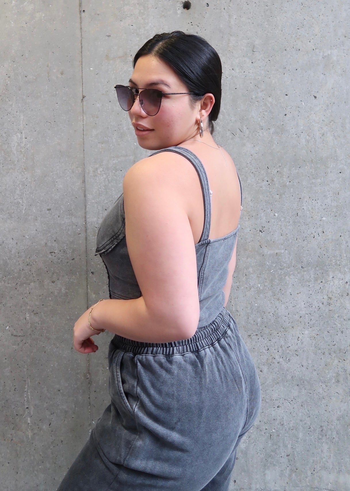 Off Duty Tank Bodysuit (Vintage Wash)