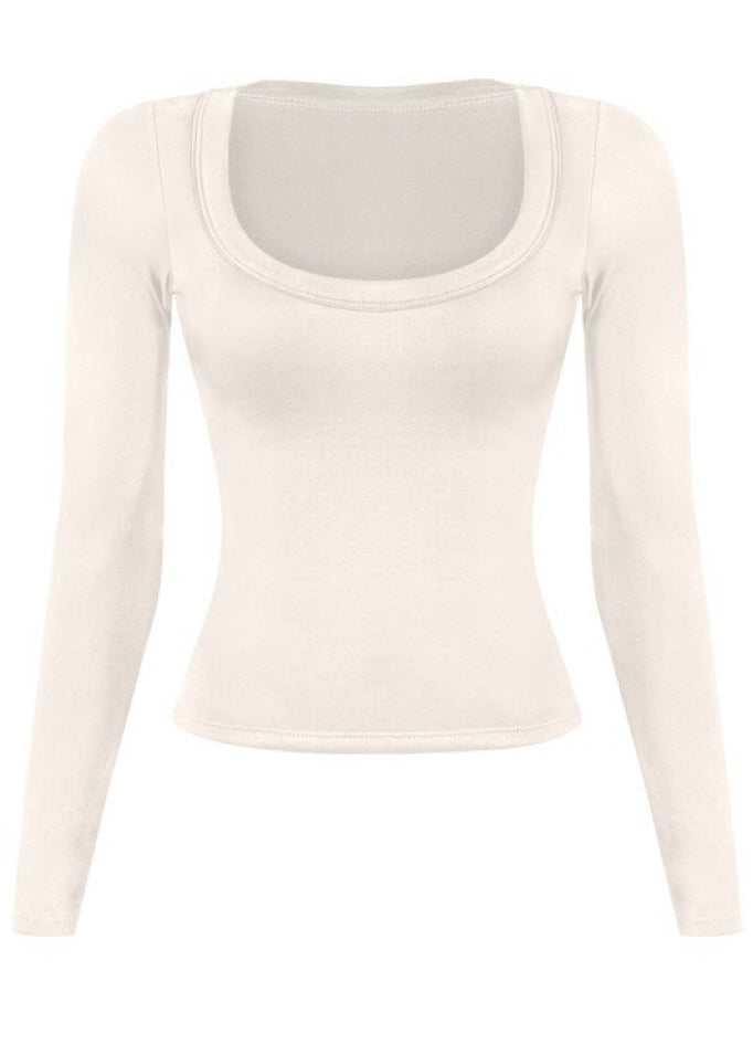 EV Basic Scoop Neck (Cream)