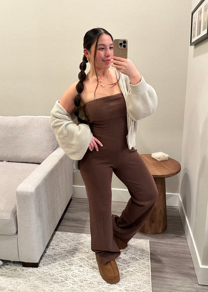 The Patch Jumpsuit (Brown)