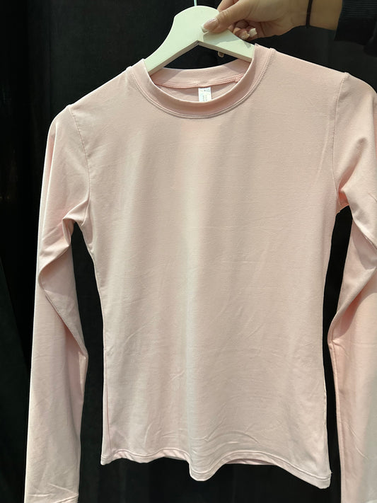 Kimmy Basic Long Sleeve (Baby Pink)